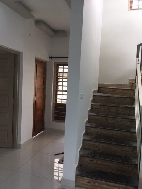Upper level Bedroom and stairs to terrace
