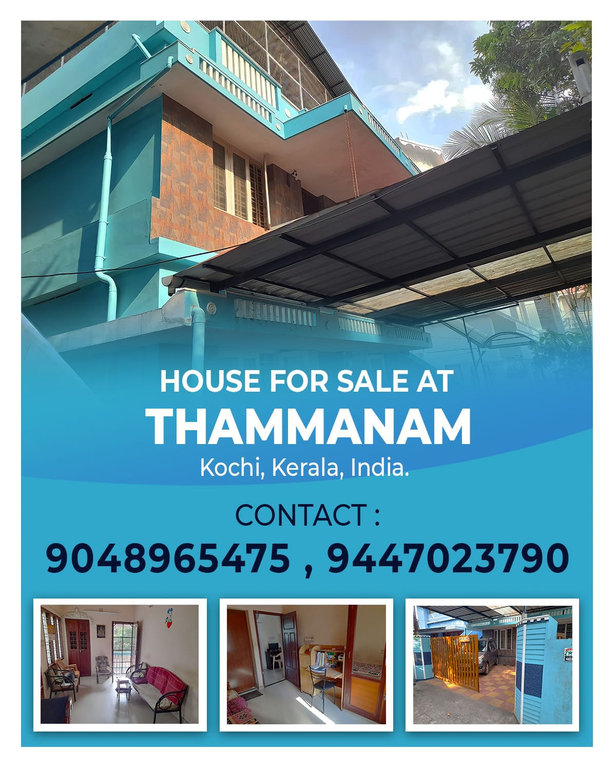 House for sale at THAMMANAM, Ernakulam